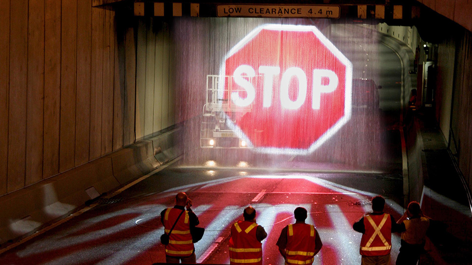 Softstop Barrier System, Water Screens, Traffic Tunnel Safety - Laservision