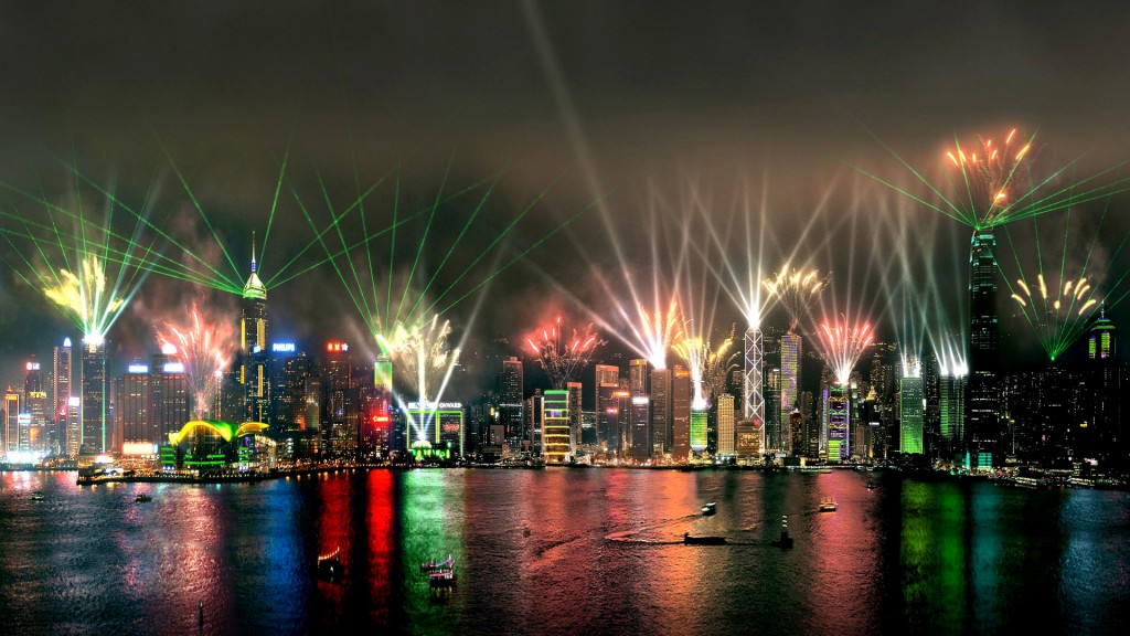 Symphony of Lights, Laser Light Show, Hong Kong Architectural Lighting - Laservision
