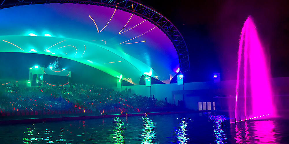 Pearl of Sochi, Laser, Video Mapping, Musical Water Fountain, Water Screens - Laservision