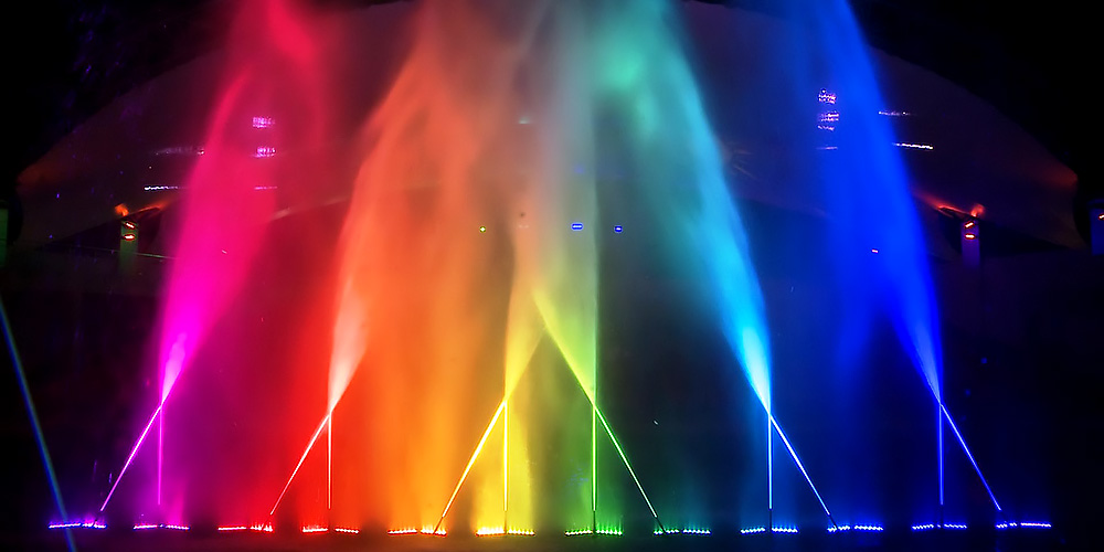Pearl of Sochi, Laser, Video Mapping, Musical Water Fountain, Water Screens - Laservision