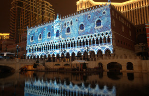 Laservision Video Mapping Winter in Venice