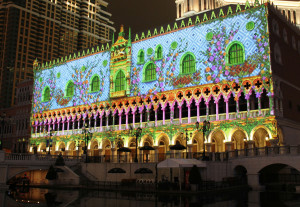 Laservision Video Mapping Winter in Venice