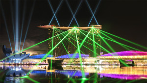 MarinaBaySands,Lasers,ArchitecturalLighting,MultimediaTouristAttraction Laservision