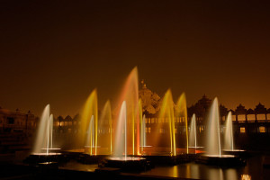 Laservision Akshardham Fountain India