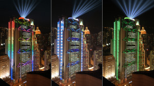 A Symphony of Lights Architectural Lighting Laservision Hong Kong