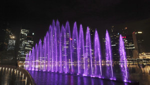 fountains in the bay