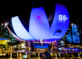 EarthHour,MarinaBaySands,LaserProjection,ArchitecturalLighting Laservision