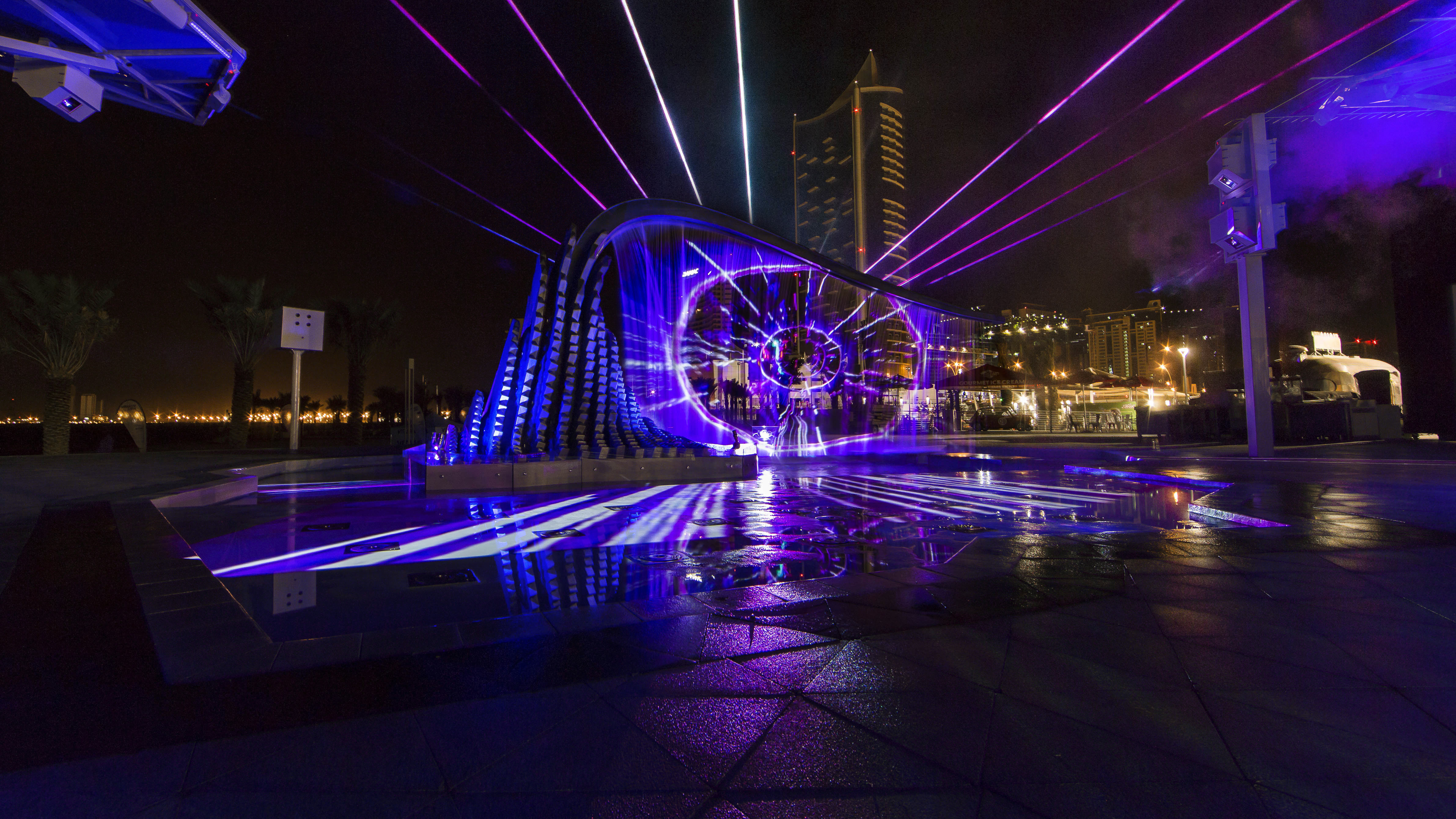 LASERVISION partners ALDAR for Abu Dhabi's First Water & Light Show at Reem Central Park - Laservision